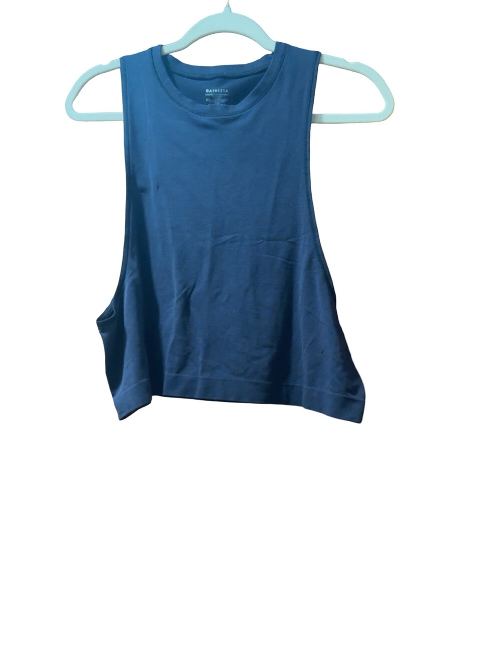 Athleta Black Cropped Muscle Tank
